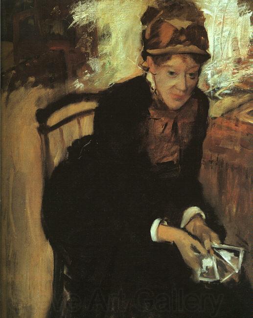 Edgar Degas Portrait of Mary Cassatt Norge oil painting art
